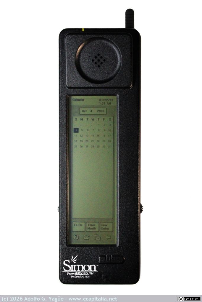 250 - IBM Simon Personal Communicator. Calendario (4), 1994
