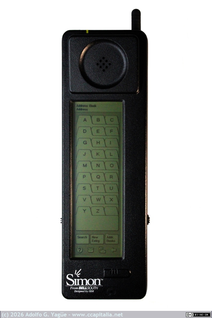 250 - IBM Simon Personal Communicator. Agenda telefónica (5), 1994