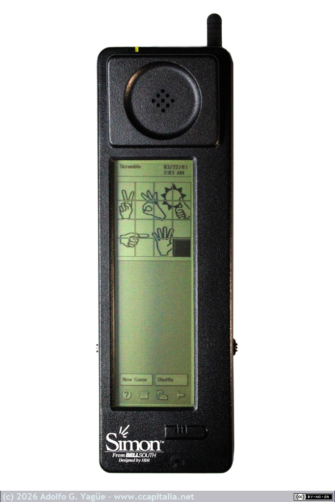 250 - IBM Simon Personal Communicator. Juego scramble (12), 1994