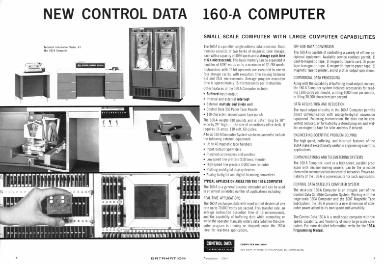 1961 - Control Data