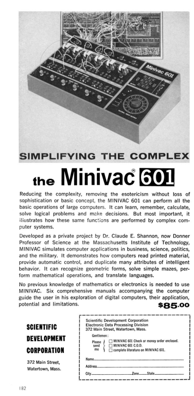 1961 - Minivac