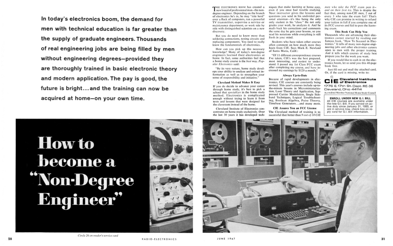 1967 - Cleveland Institute of Electronics - CIE