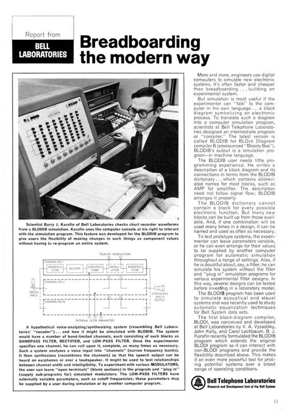 1968 - Bell Labs