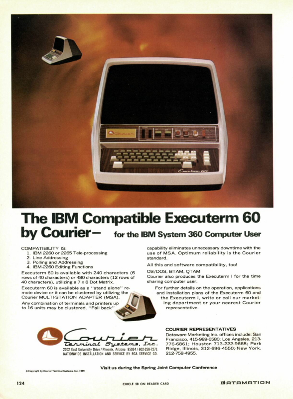 1970 - Courier Terminal Systems