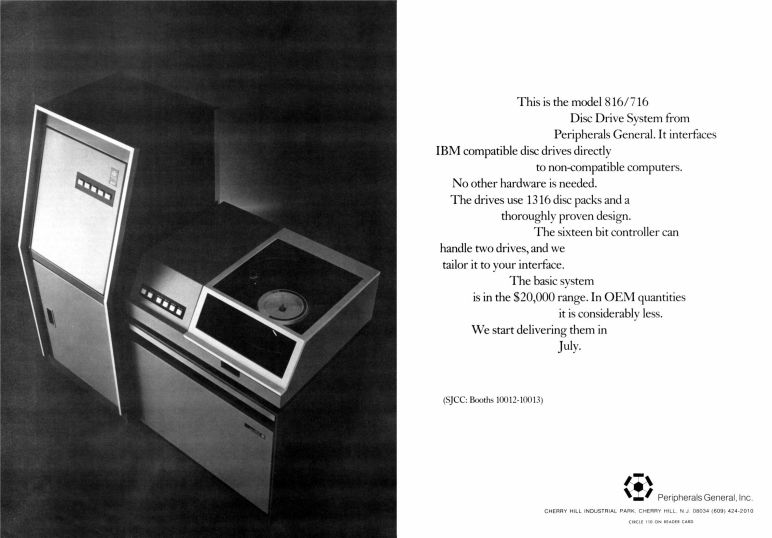 1970 - Peripherals General Inc.