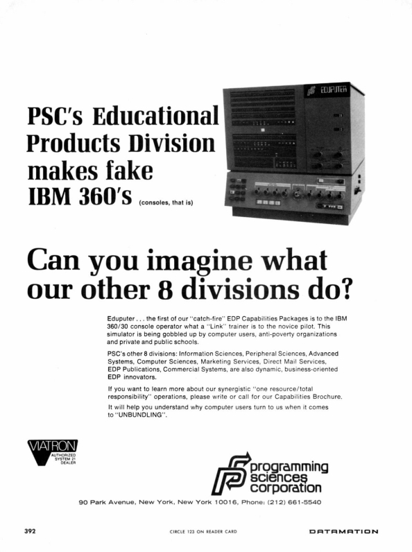 1970 - Programming Sciences Corporation