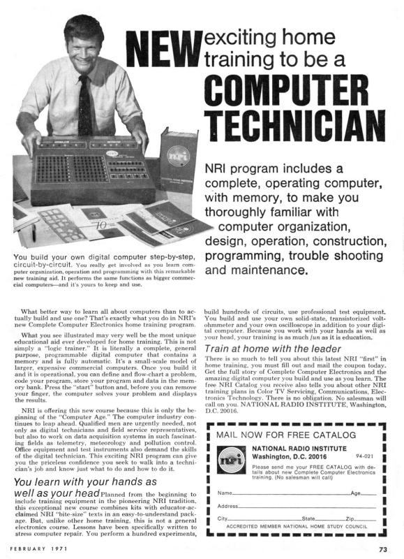 1971 - National Radio Institute