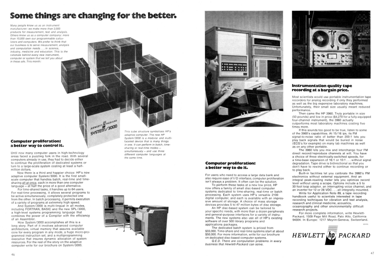 1972 - Hewlett Packard