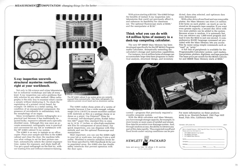 1974 - Hewlett Packard
