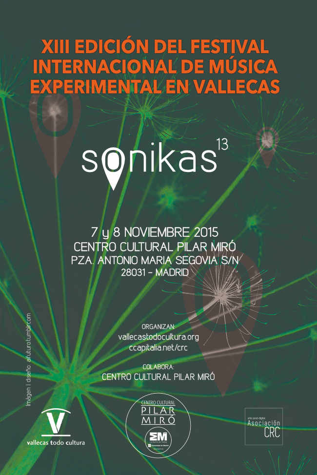 Flyer Sonikas 13 - 7 y 8 Noviembre 2015