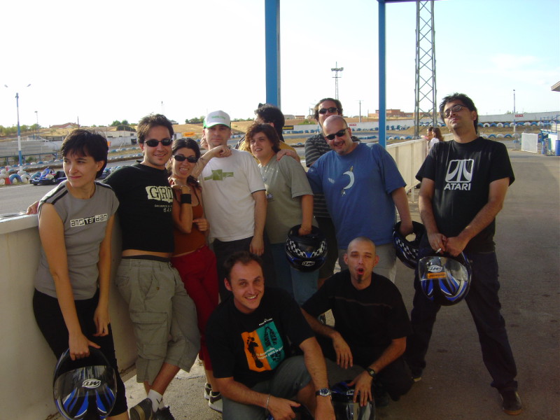 Excursión circuito de karts. Guadalajara, 2003