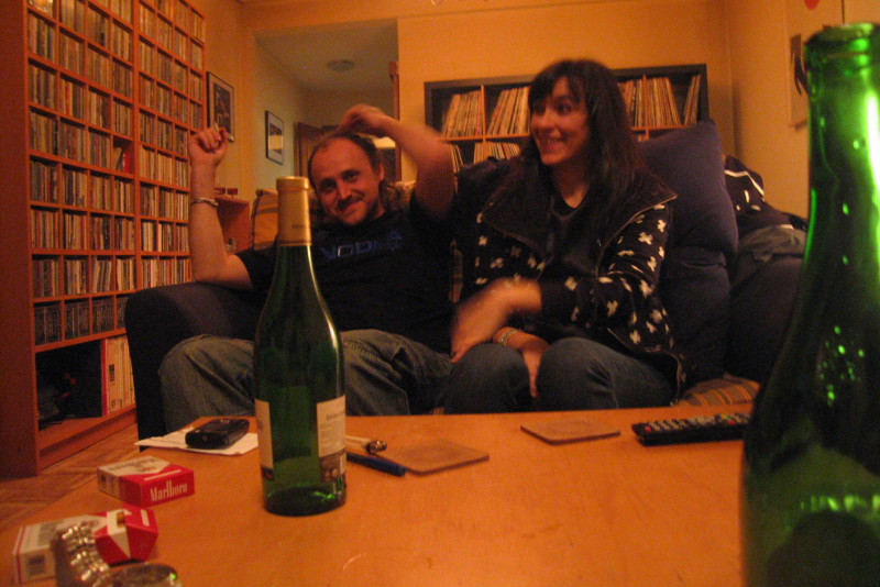 Juancar y Kris. Nochevieja 2007 en Cá Sevi