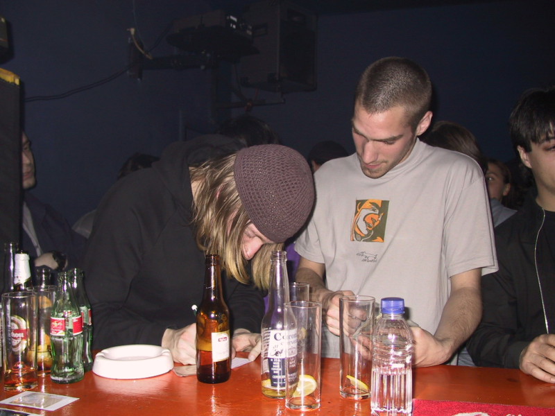 Mokira (Andreas Tilliander) firmando autografos, 2001
