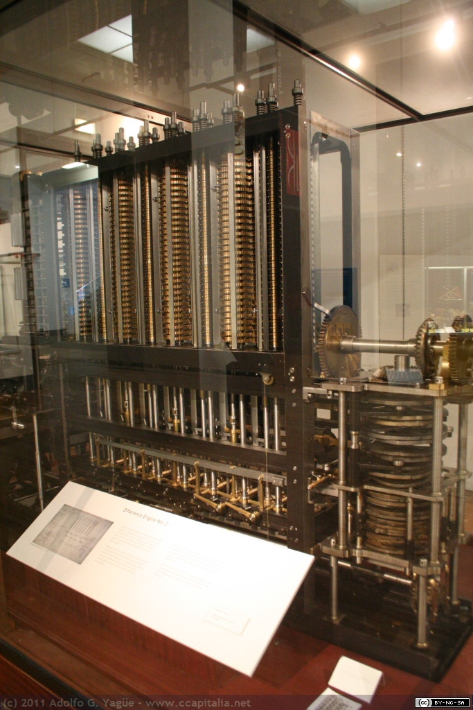 1848 - Charles Babbage. Difference Engine No.2 (1) (réplica). Museo de la Ciencia de Londres