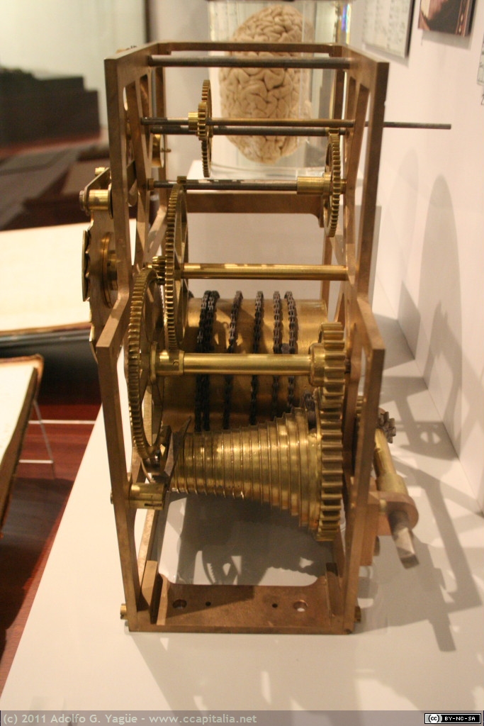 Modelo de uno mecanismos de Charles Babagge. Museo de la Ciencia de Londres