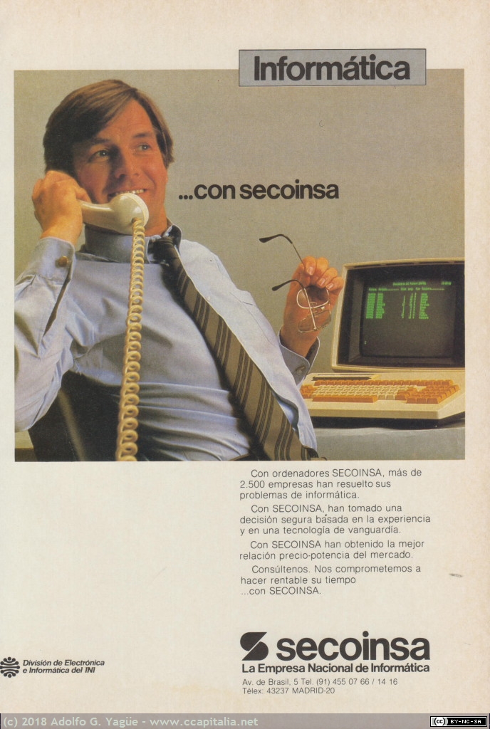 847 - Informática con Secoinsa, 1981