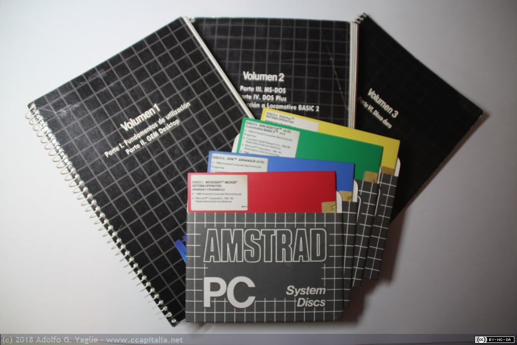 009 - Amstrad PC1512. Manuales y software (2), 1986