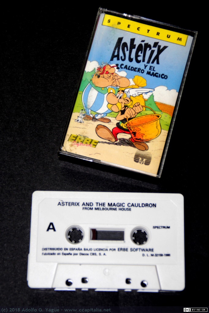 439 - Asterix y el Caldero Mágico para ZX Spectrum. Melbourne House, 1986