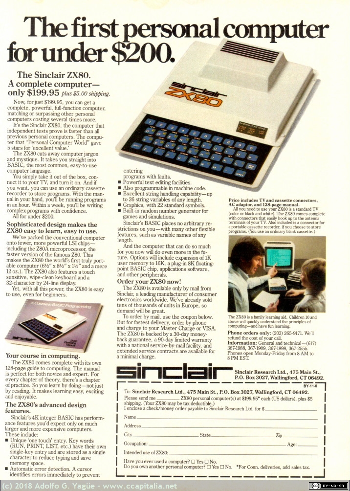 1060 - Sinclir ZX80, 1980