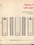 1120 - Motorola Pageboy II. Instruction Manual 148-174 MHz (1), 1971