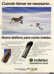 1161 - Cuando llamar es necesario… Nuevo teléfono para coche Indelec, 1988