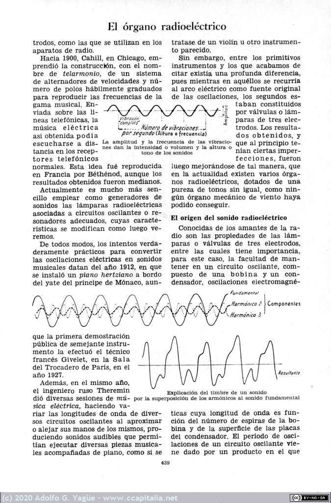 1391 - El Órgano Radioélectrico. Universitas, Enciclopedia de Iniciacion Cultural (3), 1943