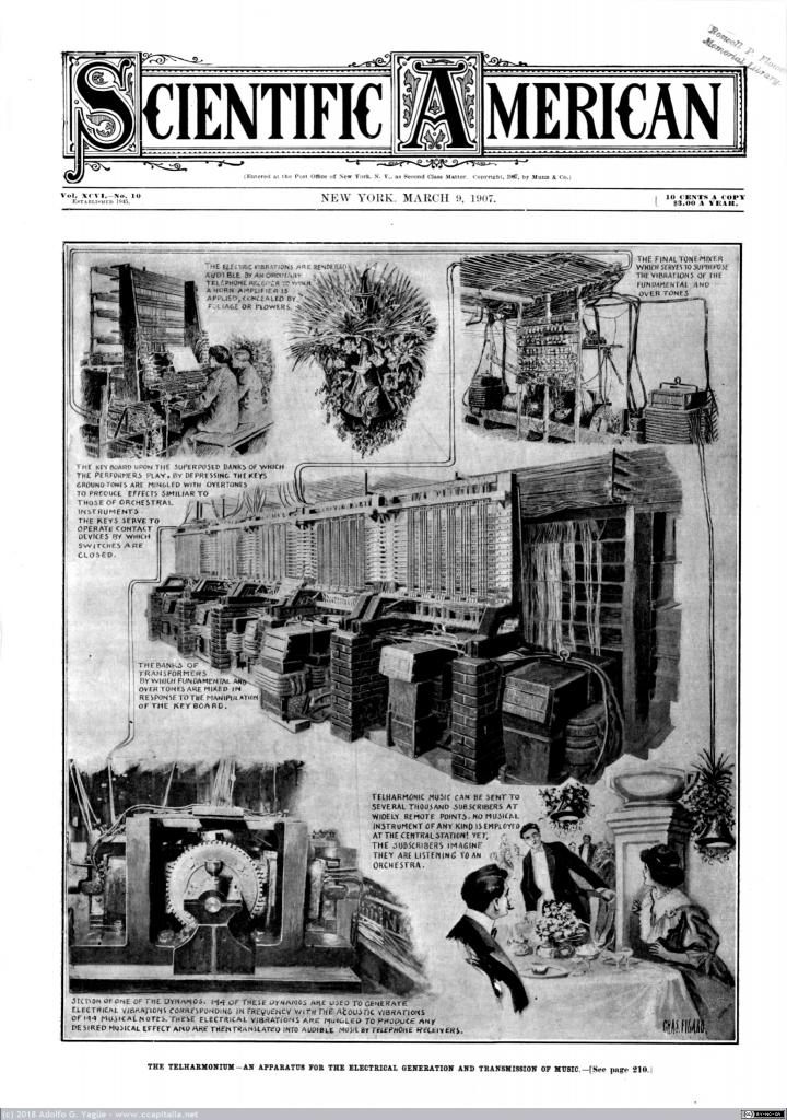 675 - Telharmonium, Scientific American (1), 1907