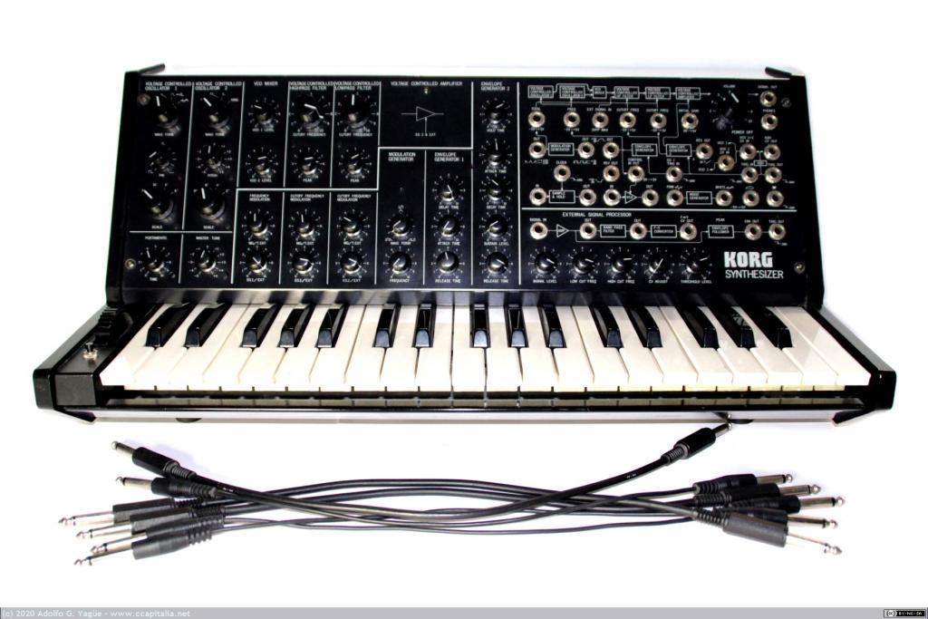 1430 - Korg MS-20. Sintetizador semimodular monofónico de 2 osciladores (1), 1978