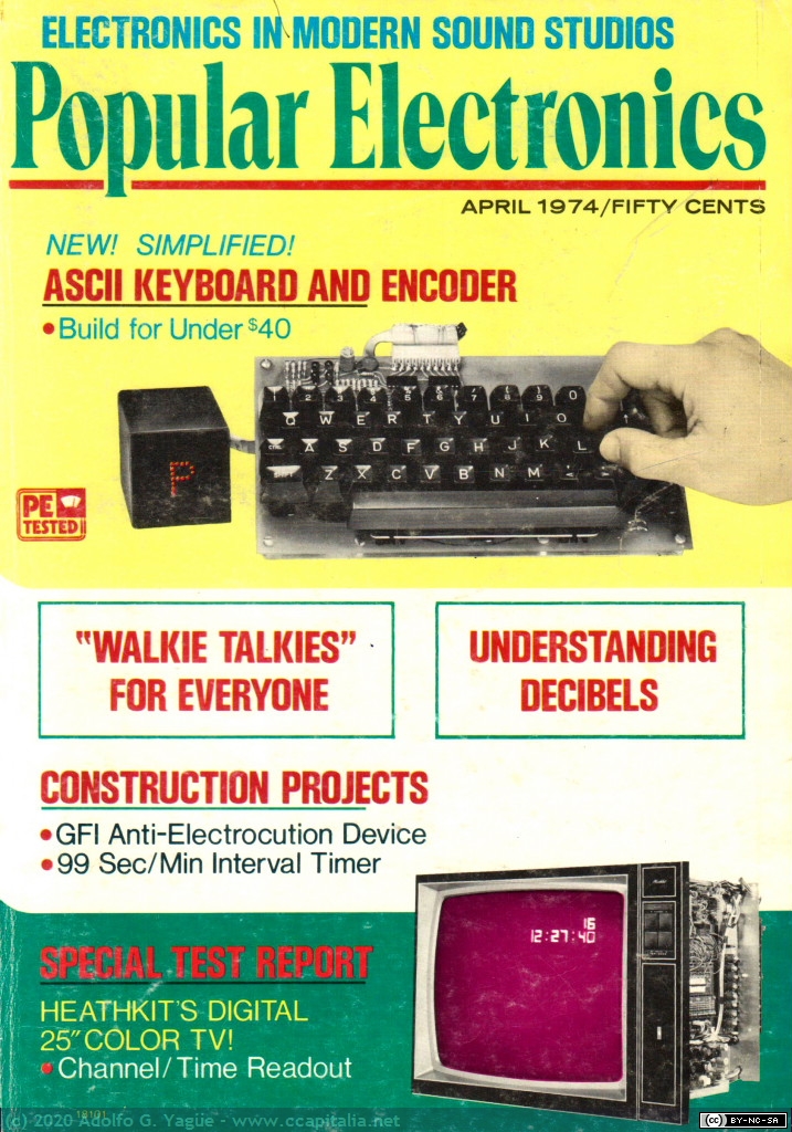 237 - Build it ASCI Keyboard and encoder. Popular Electronics. Abril (1), 1974