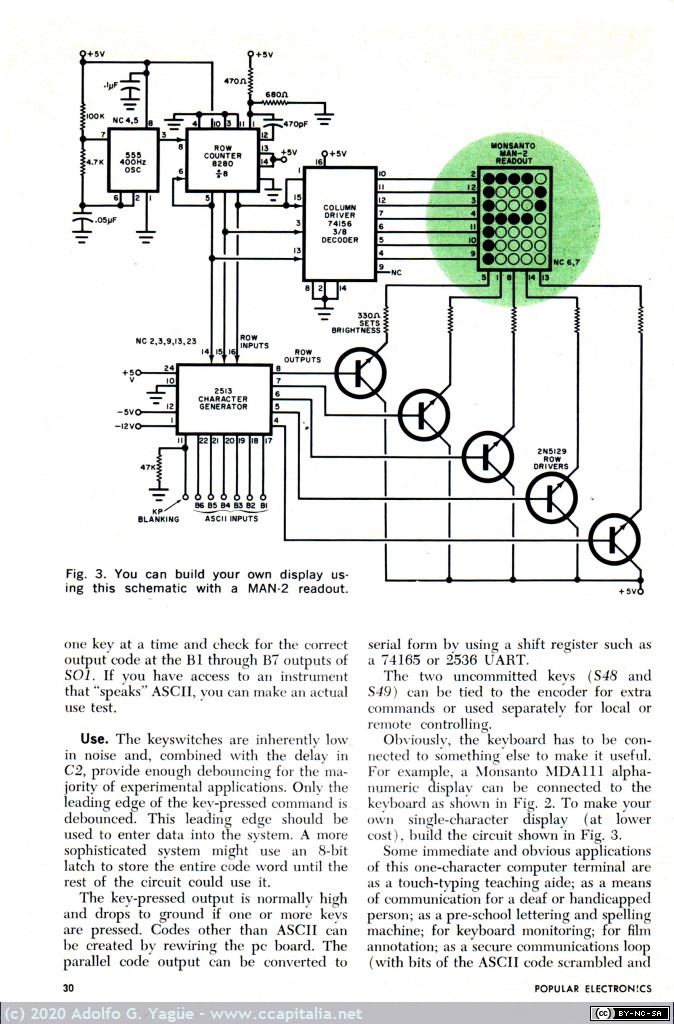 237 - Build it ASCI Keyboard and encoder. Popular Electronics. Abril (5), 1974