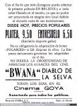 1575 - Programa Bwana, diablo de la Selva. Cine Goya, Zaragoza (2), 1953