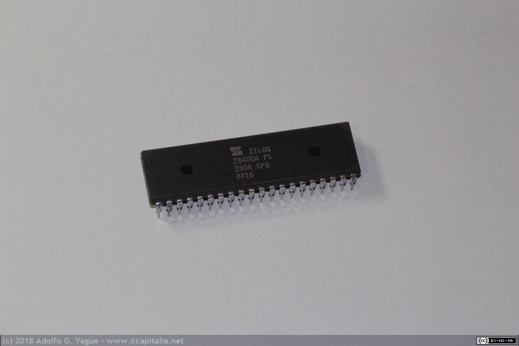 281 - Microprocesador Zilog Z80. 8bits y 3,58MHz, 1976