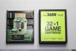 1727 - Detalle del interior del cartucho 32 in 1 para Atari 2600, 1988